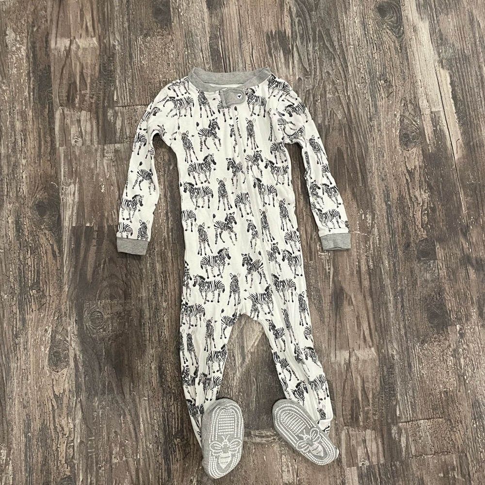 Burt’s Bee’s zebra footies 24M